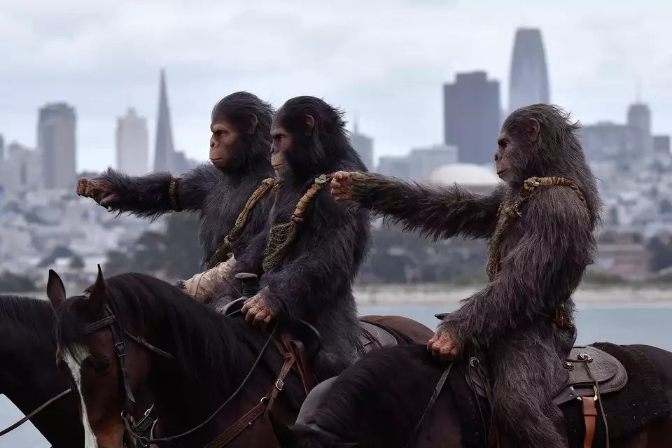 Imagem do artigo intitulado A promoção do Planeta dos Macacos assustou as pessoas na Califórnia